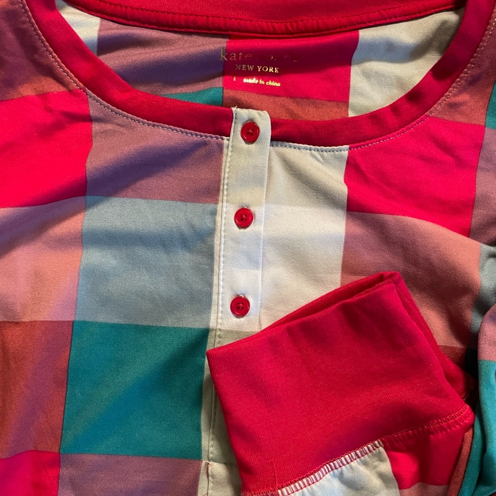 Kate Spade 3 piece pajama set, size large. New with tags